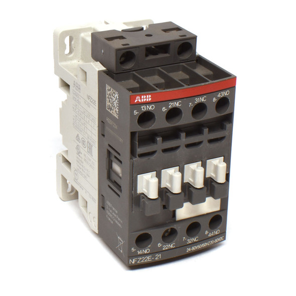 ABB NFZ22E-21 Contactor Relay 24-60VAC 20-60VDC 2NO+2NC 4P Overcurrent DIN Mount
