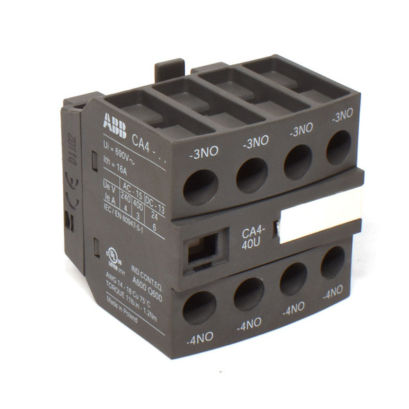 ABB CA4-40U Auxiliary Contact Block 4-Pole 690V 16A
