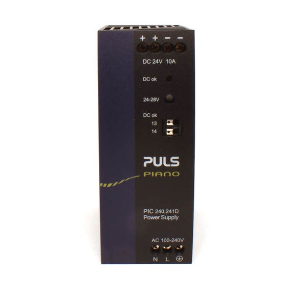 PULS Piano PIC240.241D Power Supply 24V, 10A, 240W 1-Phase DIN Rail