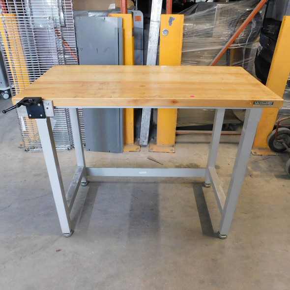 Seville Classics Ultra HD Maple Top Work Bench Table 48 x 24 x 37.5" H
