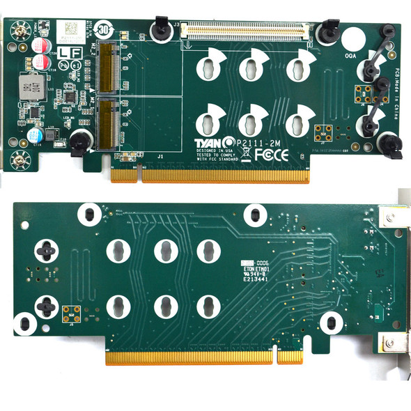 Tyan M2110-2M NVMe M.2 Expansion Board w/ P2111-2M NGFF Carrier Card A-Slot