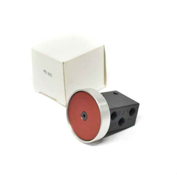 Clippard PB-1-RD Palm Button Valve 3-Way Poppet NC Red