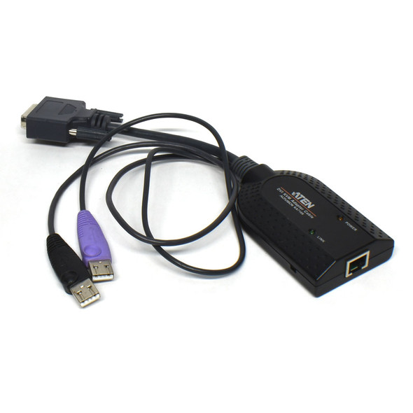 ATEN Altusen KA7166 DVI KVM Adapter Cable Dongle USB Cat5