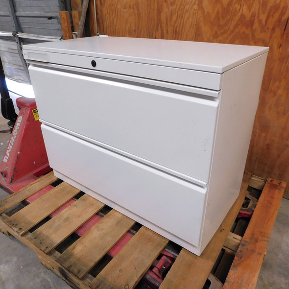 Great Openings Office Filing Cabinet Recessed Front Lateral 2-Drawer