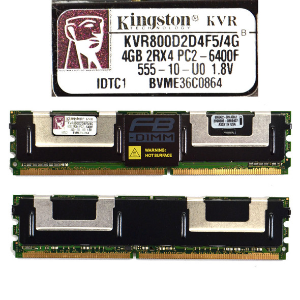 Kingston KVR800D2D4F5/4G Server ECC Memory 4GB DDR2 (16)