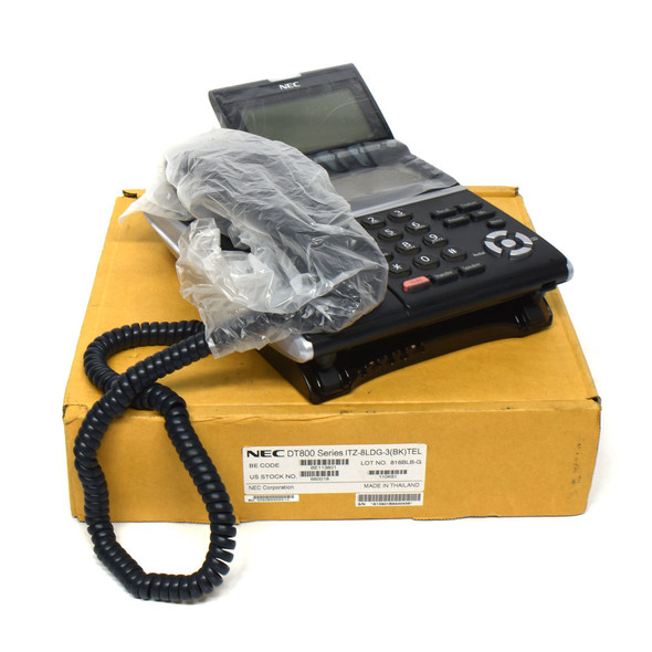 NEC DT800 Series ITZ-8LDG-3(BK)TEL Business IP Desk Phone