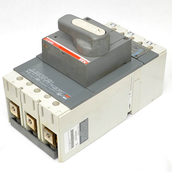 ABB S5N Circuit Breaker 3 Pole 600V 400A Trip SACE PR211 with 480V ST/UV K6C-SU