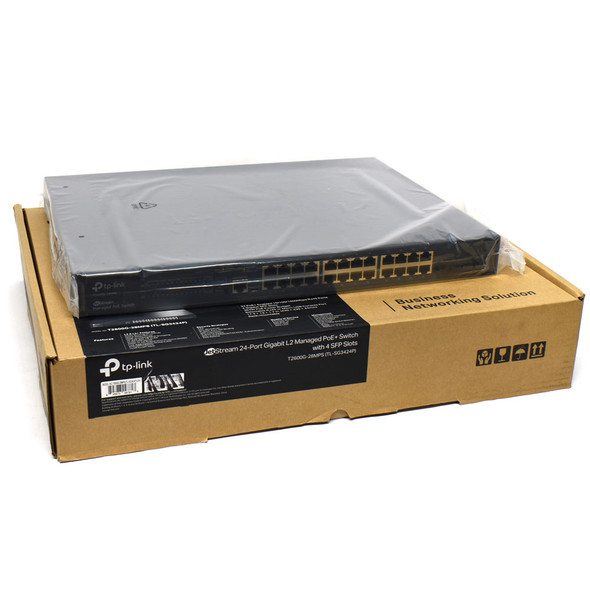 TP-Link JetStream TL-SG3424P 24-Port Gigabit Managed PoE+ Switch