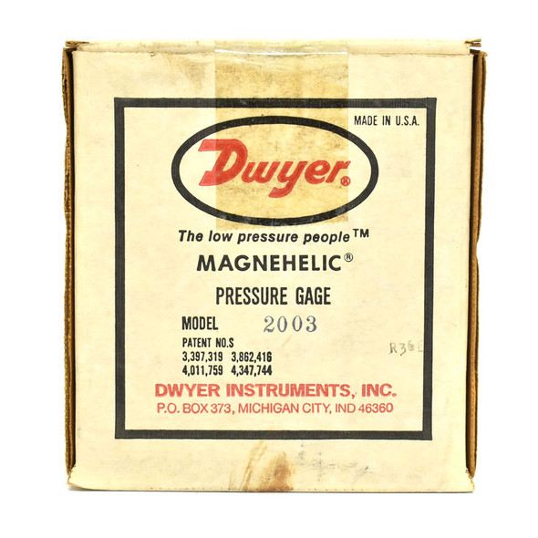Dwyer 2003 Magnehelic Differential Pressure Gauge 0-3" w.c.