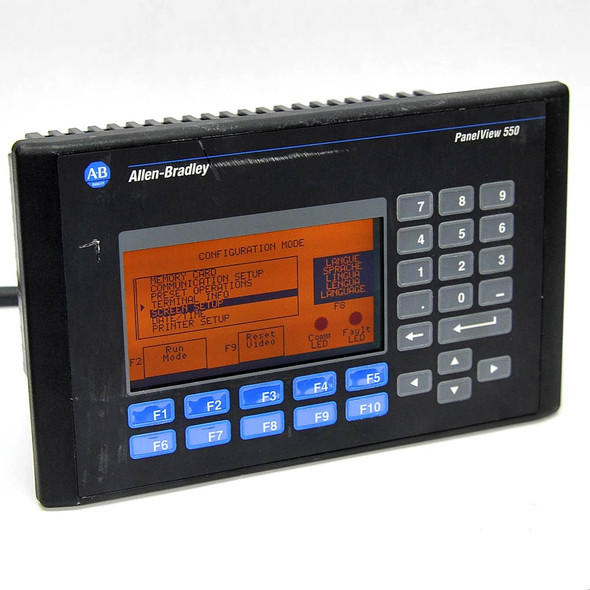 Allen-Bradley 2711-K5A5 PanelView 550 RS-232 Operator Interface HMI FRN 3.14
