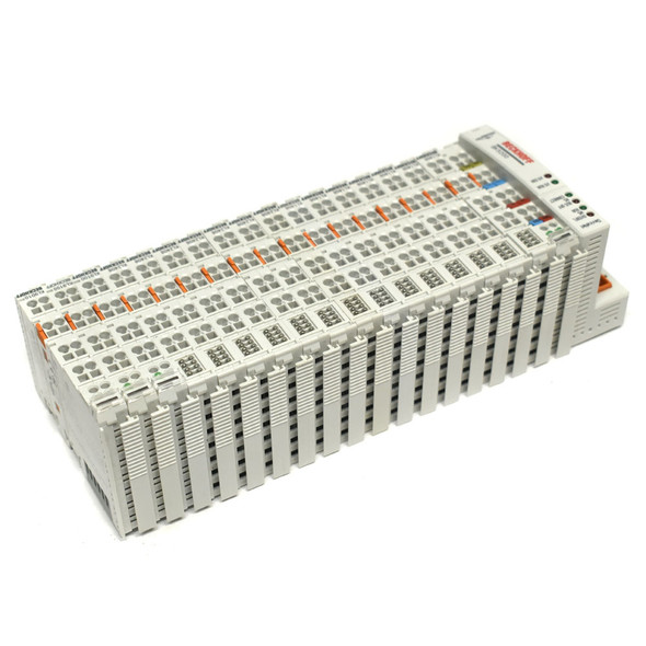 Beckhoff BK5200 DeviceNet Bus Coupler w/KL1408, KL2408, KL9100, & KL9010 Modules