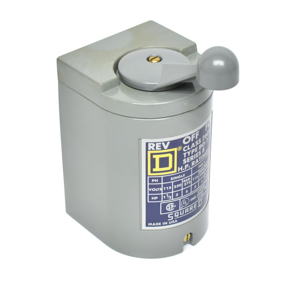 Square D 2601BG1 Reversing Drum Switch 3-Pole Manual 600VAC