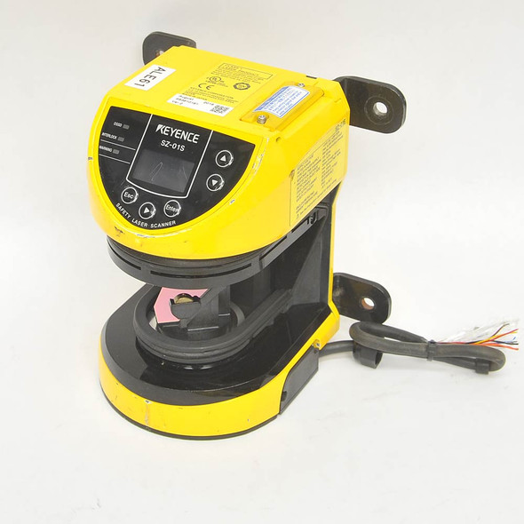 Keyence SZ-01S Safety Laser Area Sensor Missing Lens, Powers On and Spins -Parts