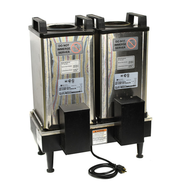 Bunn Soft Heat Coffee Server Stand 1.5 Gal Stainless 27875.0003 2x 27850.0016