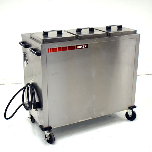 Dinex IDWB3/0900 Stainless Steel 3-Silo 7-9" Bases Mobile Wax Base Heater