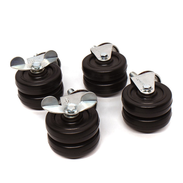 Payson 20/3DW 3" Inch Double Wheel Locking Swivel Stem Caster (4)