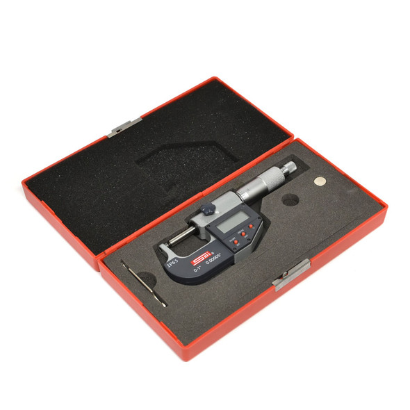 SPI 13-808-1 IP65 Electronic Ball Anvil Micrometer 0-1"