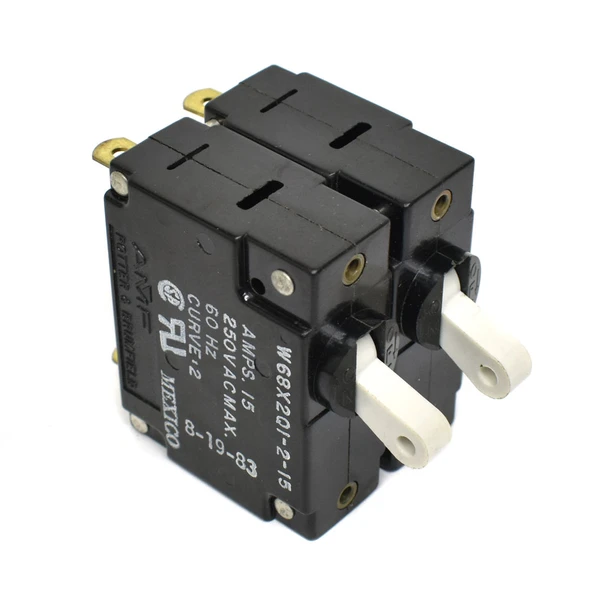 Potter & Brumfield W68-X2Q12-15 Circuit Breaker 2-Pole 15A