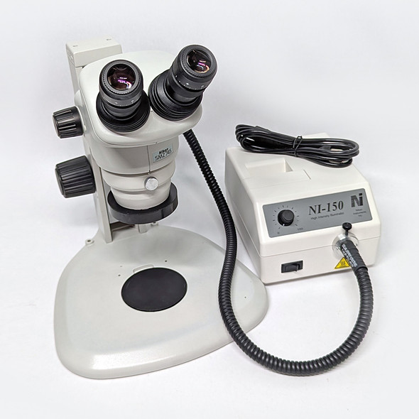 Nikon SMZ-745/SMZ745 Stereo Zoom Microscope w/Base Stand/Fiber Optic Light