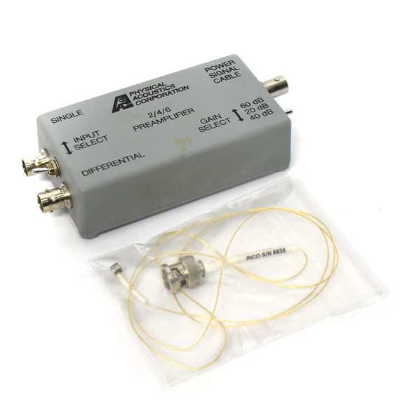 Physical Acoustics 2/4/6 Preamplifier MISTRAS AE with PICO Sensor