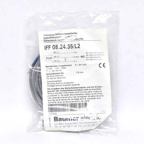 Baumer IFF-08.24.35/L2 Proximity Sensor 1.5mm 5-30VDC