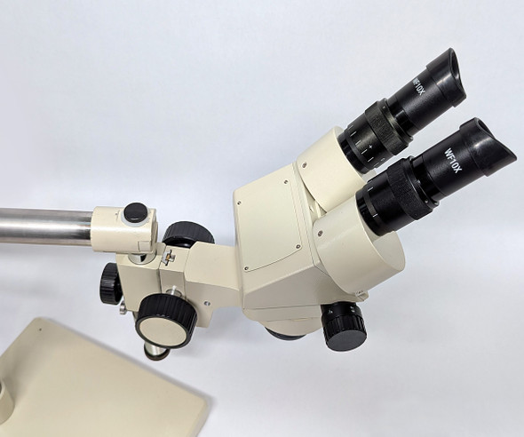 Jenco 45X Stereo Zoom Microscope w/Boom Stand/Dolan-Jenner Fiber Optic Light