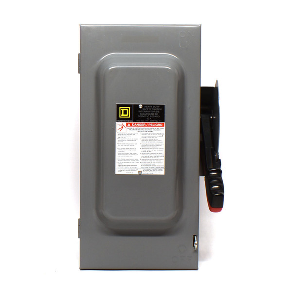 Square D H362N Heavy Duty 60A 3-Pole 600V Fusible Safety Switch