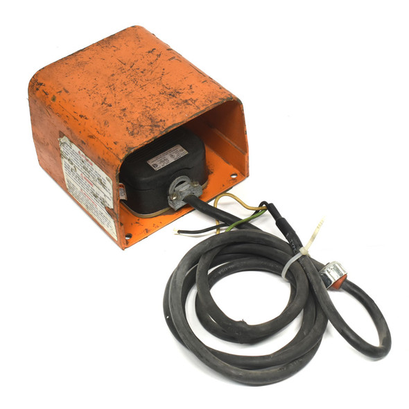 Linemaster Clipper 632-S Foot Switch w/ 522-B14 Orange Full Guard Cut Cord