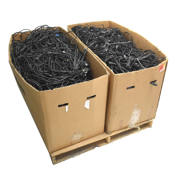 900 Lb Mixed Bulk Lot AC Power Cord Cable C13 C14 C7 C5 5-15P PC Monitor Printer