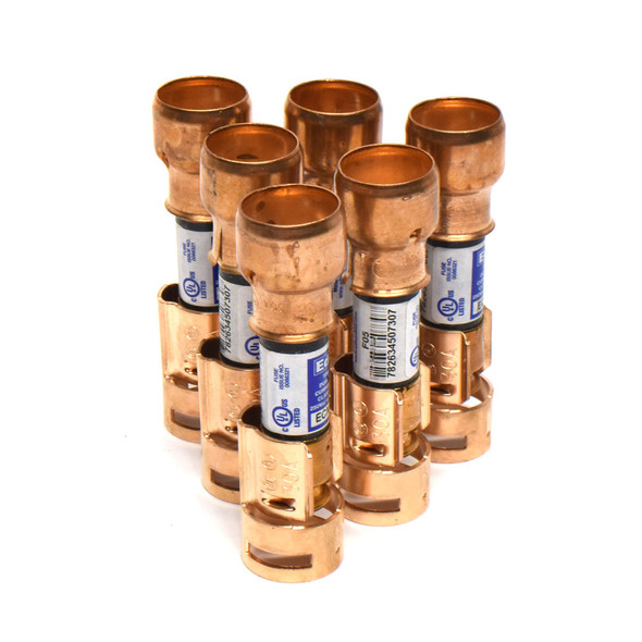 Bussman BUSS 263R Fuse Reducer with Edison ECNR15 Fuses 250 VAC (6)