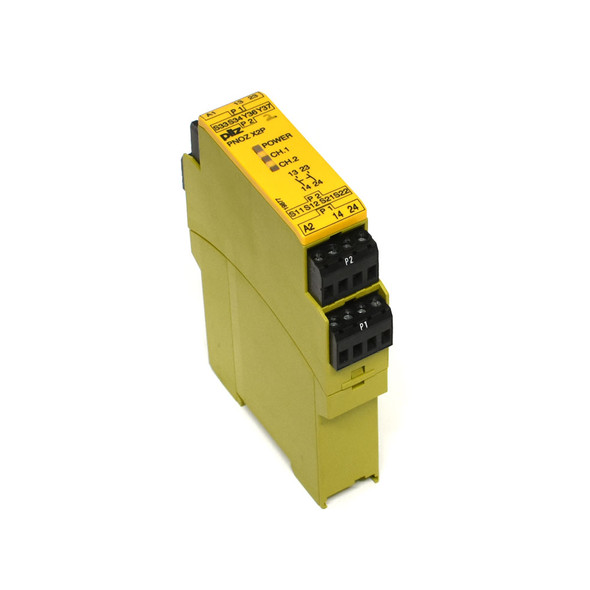 Pilz PNOZ X2P 24VACDC 2n/o Safety Relay Single Channel DIN Rail Mountable 777303
