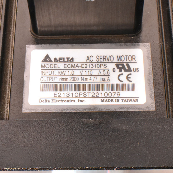 Delta Electronics ECMA-E21310PS AC Servo Motor 1.0kW V110 A5.6