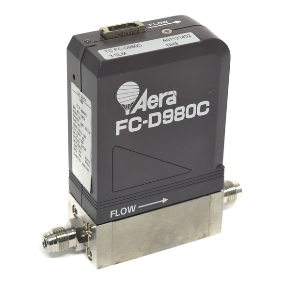 Aera TC FC-D980C Mass Flow Controller MFC NH3 Gas 3 SLM, 20-Pin Honda, 1/4" VCR