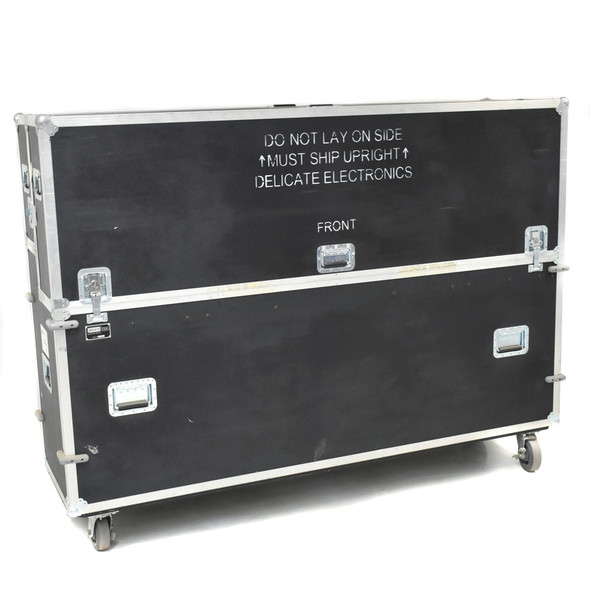 Jelco EL-80 EZ-Lift TV ATA Road Case 80-90" Flat Screen Monitor Trade Show Stand