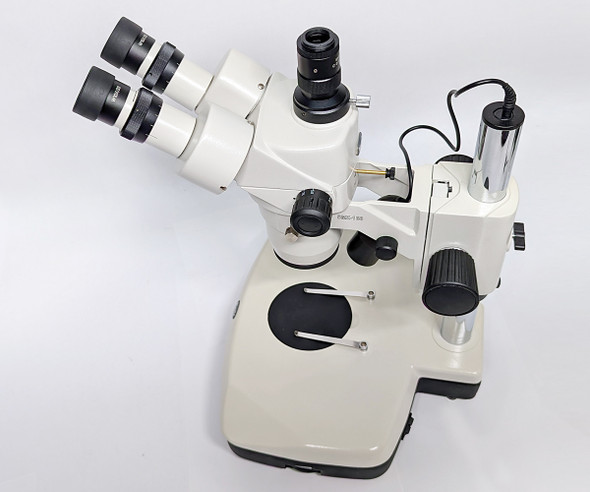 Motic SMZ-168 Trinocular Stereo Zoom Microscope w/Base Stand/LED Light