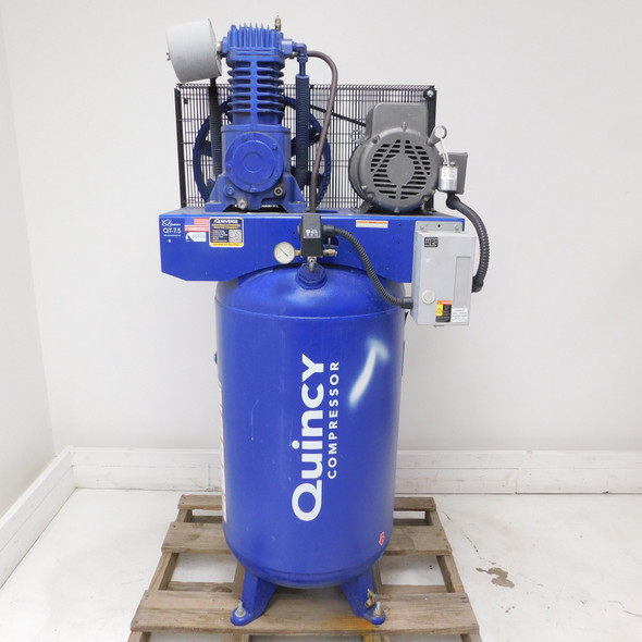 Quincy QT-7.5 80 Gallon Vertical Air Compressor, 230V