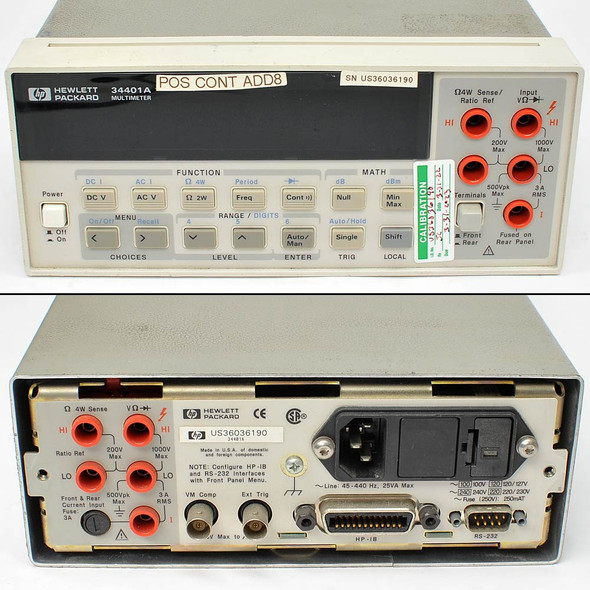 HP 34401A Digital Multimeter DMM 6½-Digit True RMS, DIM, DC Current Issues-Parts
