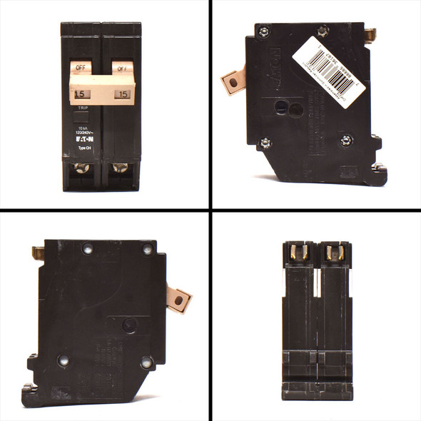 Eaton Cutler Hammer CHF215 Circuit Breaker 15A 2P 120/240VAC (4)