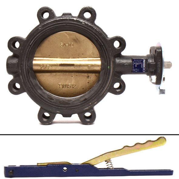 Nibco LD-2000 Iron Butterfly Valve 6" Lug-Style 200 PSI