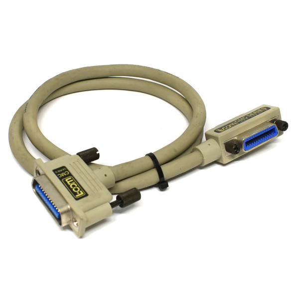 L-COM CMC Series IEEE-488 Molded Double-Ended GPIB Cable 1m Light Gray (6)