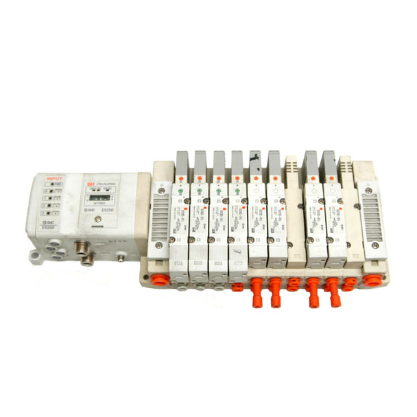 SMC Pneumatics EX250-SDN1 IE3 Manifold I/O Base w/Various Solenoid Air Valves
