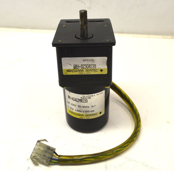 Yokogawa RM-H6A6ZMR039 Motor & 6RH-DZ30R039 Reducer B