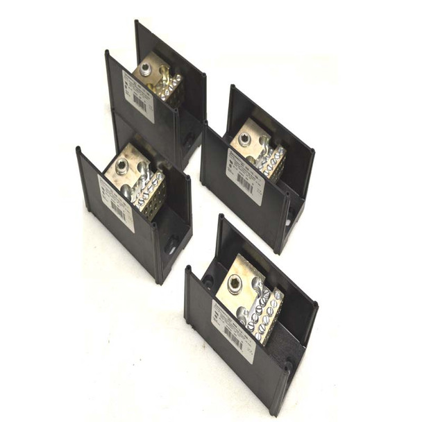 Lot of 4 Burndy BDB-112-350-1 Versi-Pole Power Distribution Blocks 600V