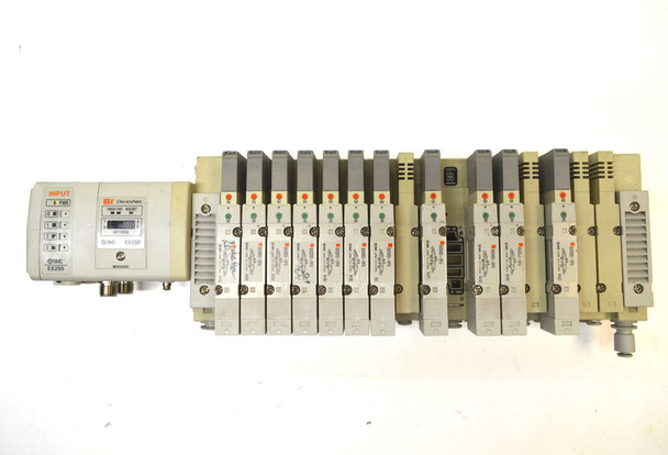 SMC EX250-SDN1 SI Unit DeviceNet Manifold Base +Input & SV2300/SV2400-5FU Valves