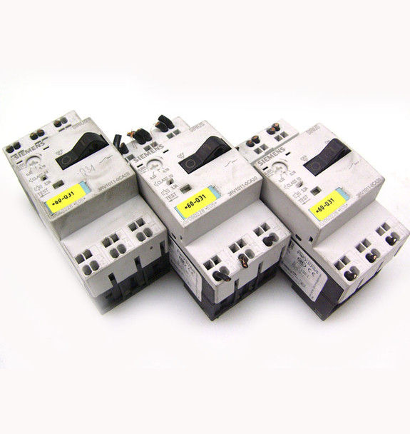 Siemens 3RV1011-0CA20 Circuit Breaker - Lot of 3