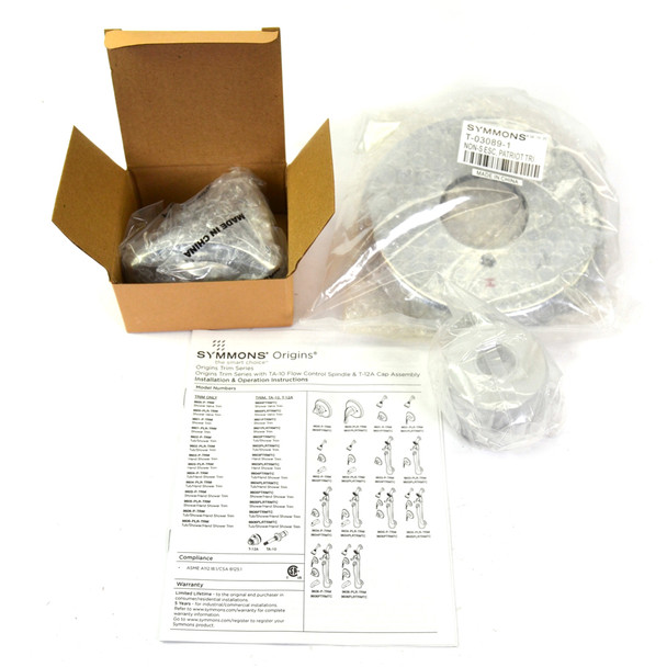 Symmons 9600-P-TRM Origins Shower Valve Trim Only Tri-Star Hand - Chrome Finish