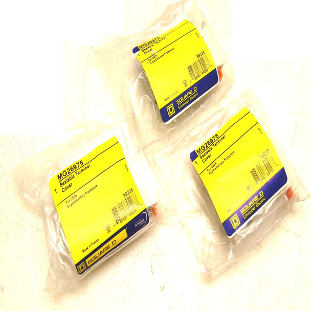NEW (Lot of 3) Square D MG26975 Terminal Covers for C60N Circuit Breakers