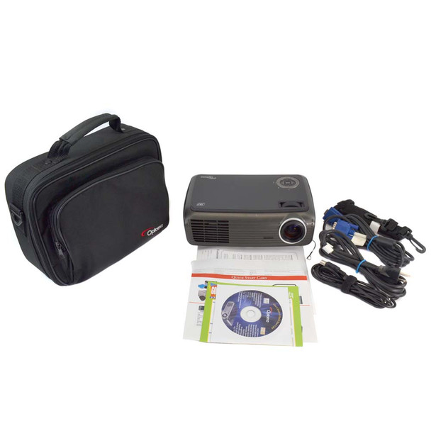 Optoma EP721 SVGA Portable Projector 562 lamp hrs w/ Case and Cords - No Remote