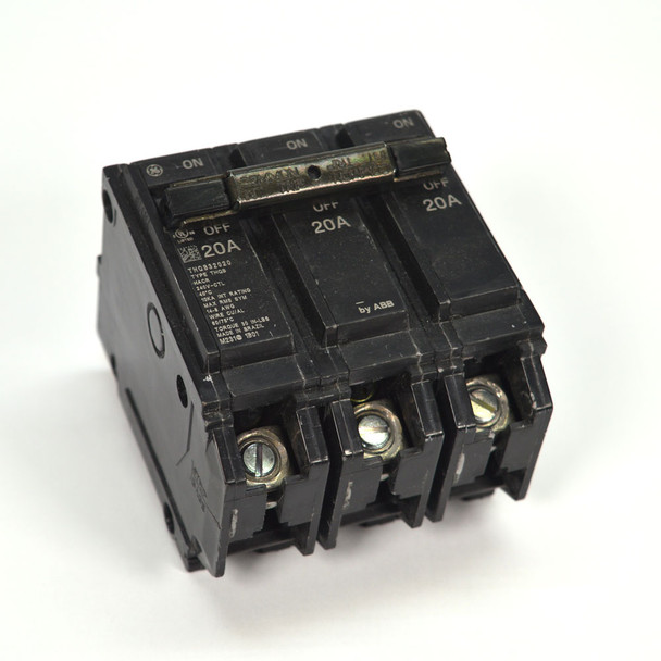 GE General Electric THQB32020 20 Amp 240V 3P Bolt-On 20A Circuit Breaker THQB