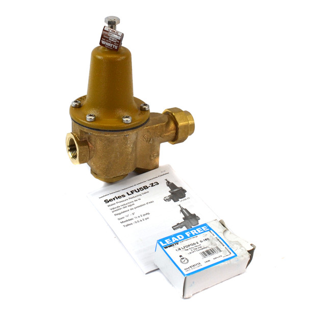 Watts LFU5B-GG-LP-Z3 3/4" Lead-Free Brass Water Pressure Reducing Valve
